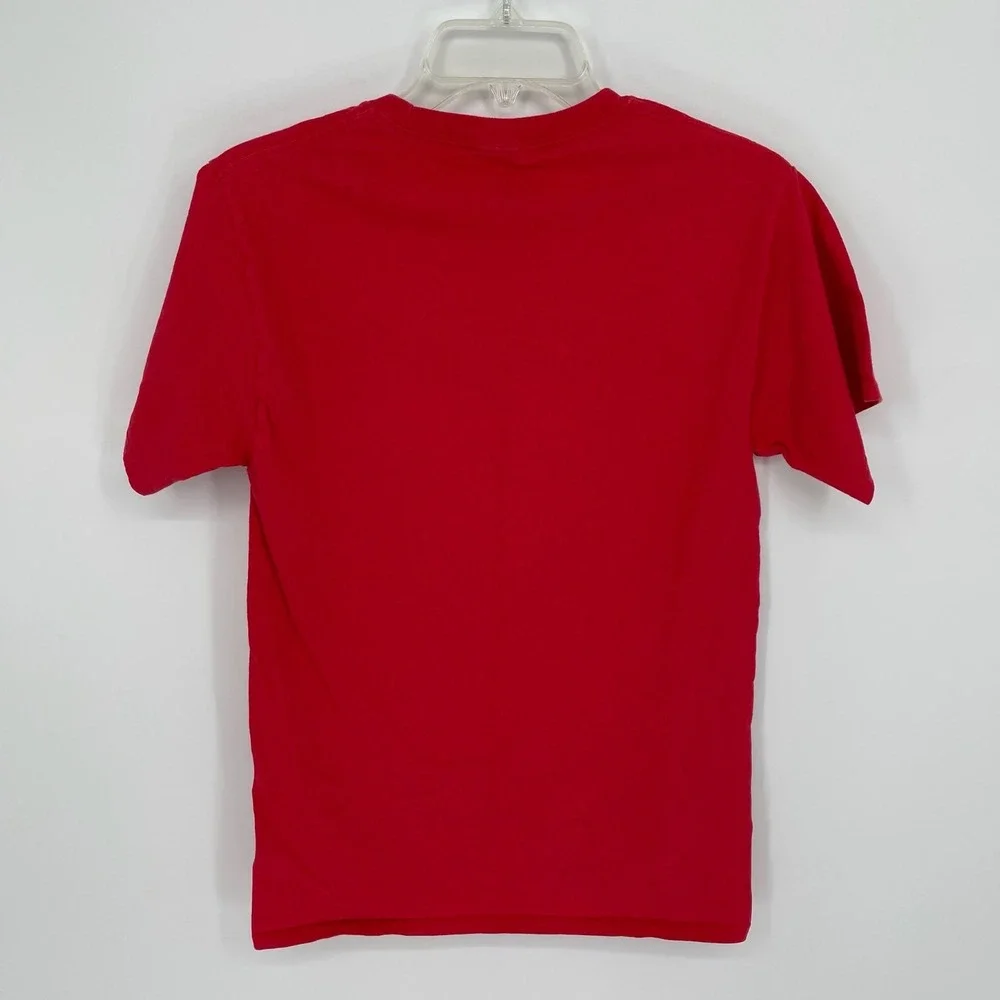 Russell Men's Red Crewneck‎ Nebraska Huskers Herbie 1869 Graphic T-Shirt Size S